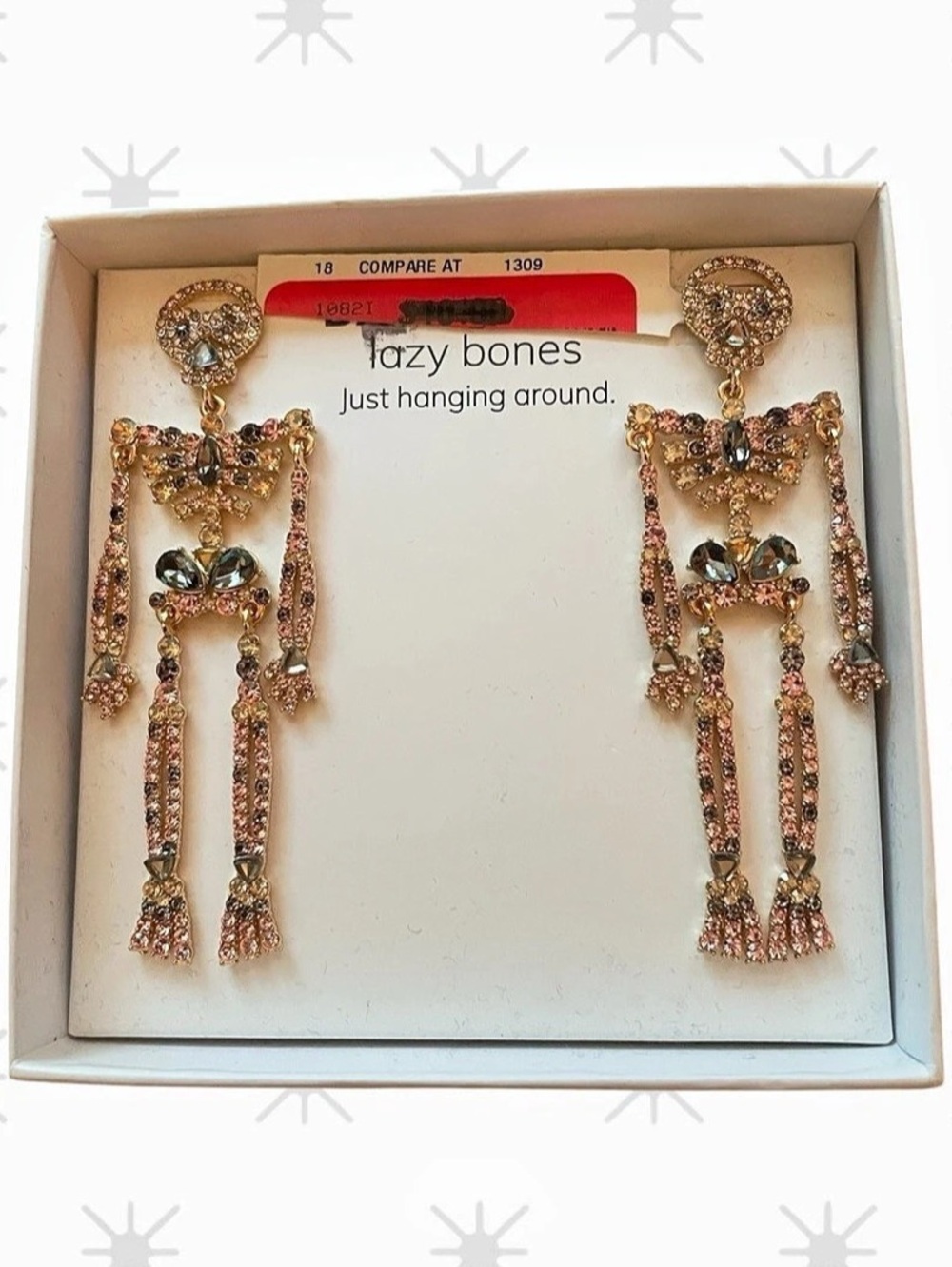Baublebar Lazy Bones Skeleton Statement Dangle Earrings